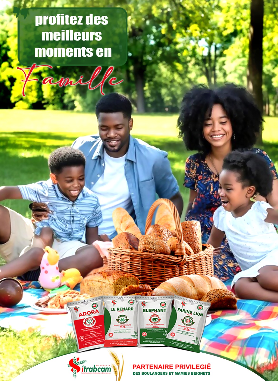 Équipe de meuniers camerounais contrôlant la qualité des grains